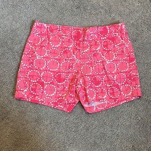 Southern tide pink patterned shorts size 2
